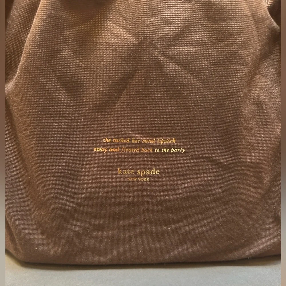 NWOT Kate Spade Large Cream & Neon Yellow Perforated Leather Tote +cloth dustbag - Picture 9 of 9